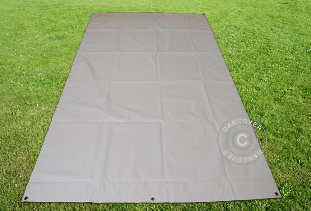 Tarpaulin, ground cover 3.76x7.2 m PVC, Grey