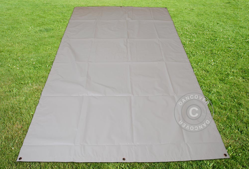 Tarpaulin, ground cover 3.7x8.6 m PVC, Grey