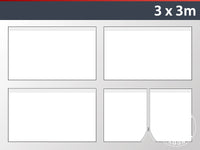 Sidewall kit for Pop up gazebo FleXtents 3x3 m, White