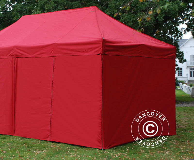Sidewall kit for Pop up gazebo FleXtents 3x6 m, Red
