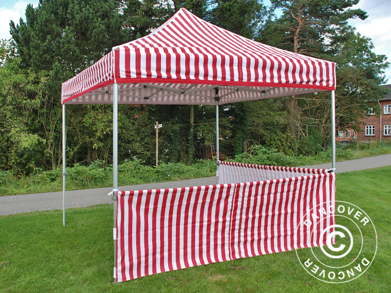 Half sidewall for FleXtents PRO, 3 m, Striped