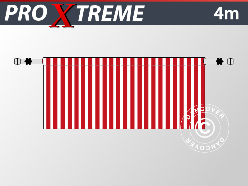 Half sidewall for FleXtents PRO Xtreme, 4 m, Striped