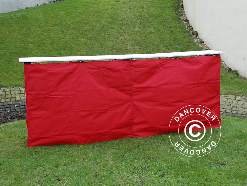 Side panel for FleXtents PRO counter, 3 m, Red