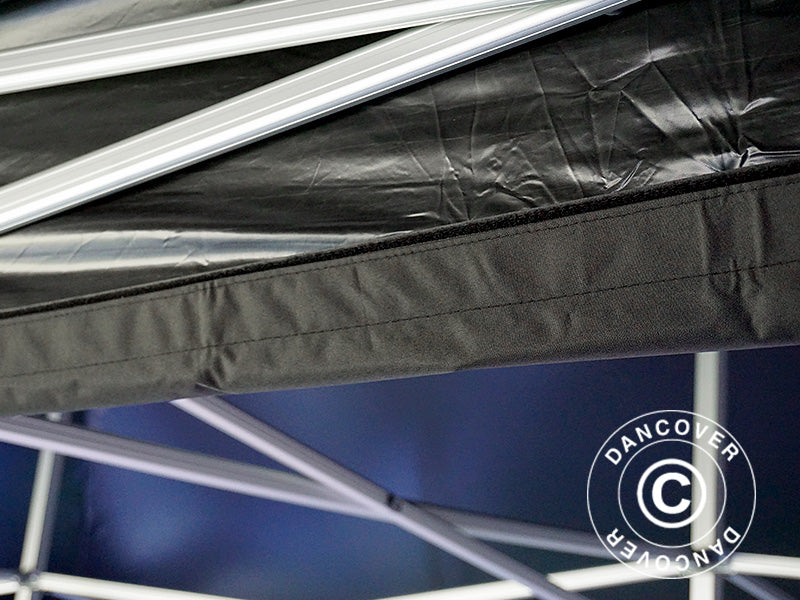 Raingutter 4 m, Black, for FleXtents