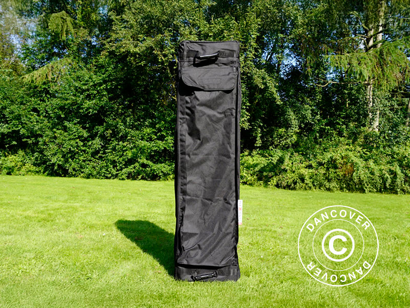 Carry bag w/ wheels, FleXtents® Steel 3x4.5 m, Black