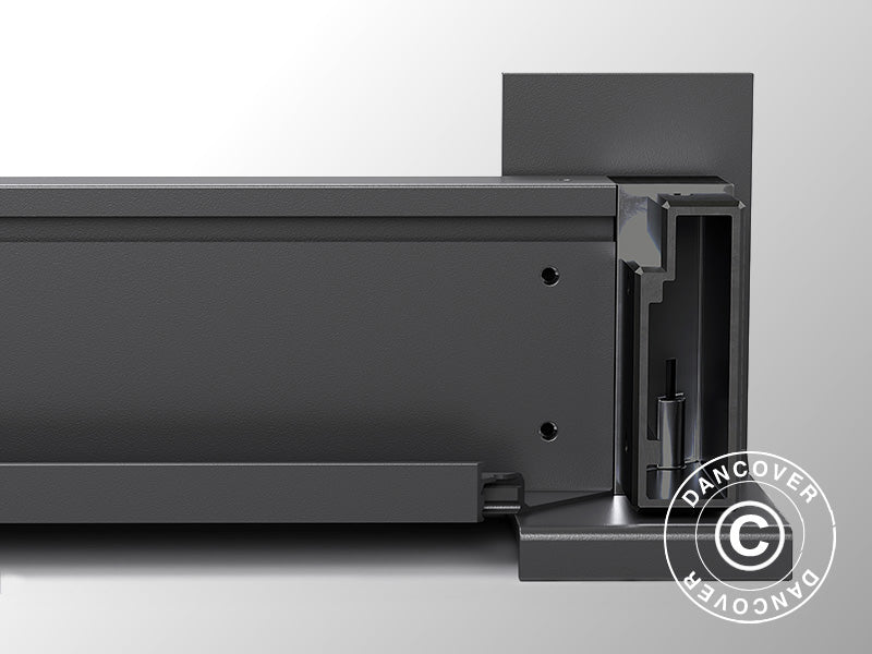 Wall bracket f/San Pablo gazebo 3x3 m, 3x4 m, and 4x4 m, Black, 2 pcs.