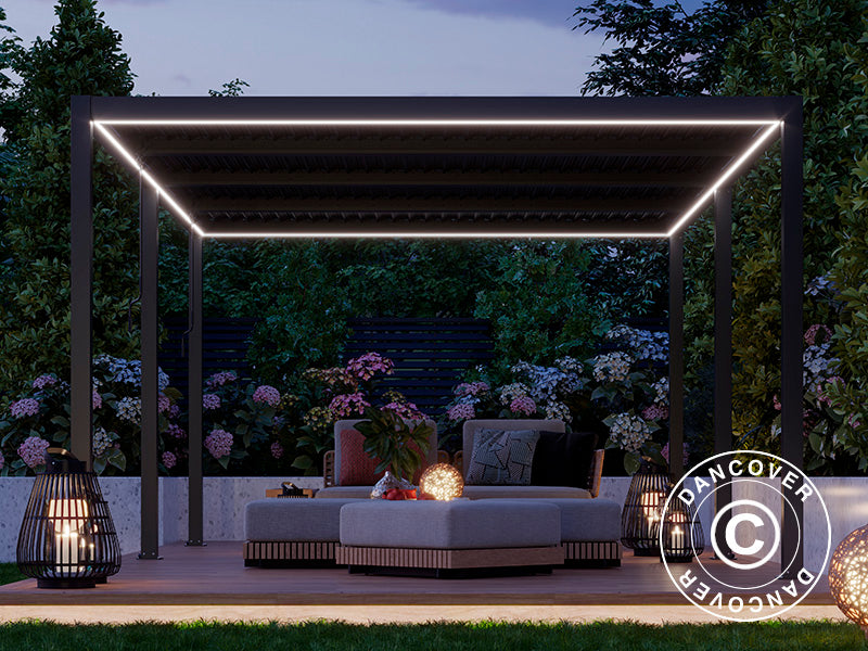 LED light strip for San Pablo pergola 3x5.8 m, 6 pcs., Warm white