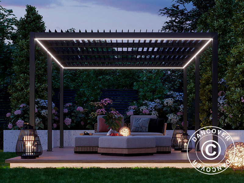 LED light strip for San Pablo pergola 4x5.8 m, 6 pcs., Warm white