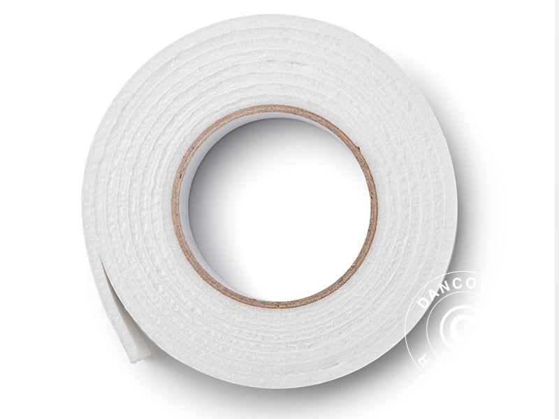 Foam tape f/polytunnel greenhouses, 20 m, White