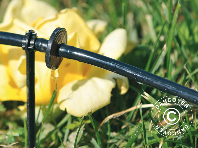 Greenhouse Irrigation Set w/23m tube, Black