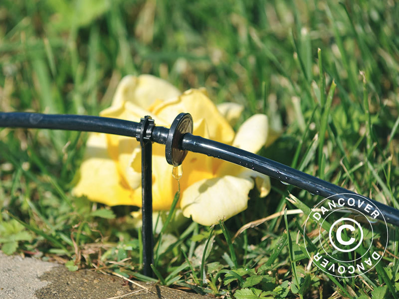 Greenhouse Irrigation Set w/23m tube, Black