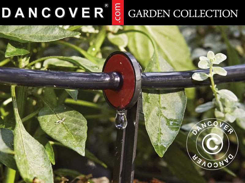 Greenhouse Irrigation Set w/23m tube, Black