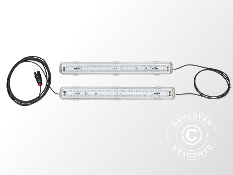 LED Grow Light 0.65 m, 2 lamps, Grey