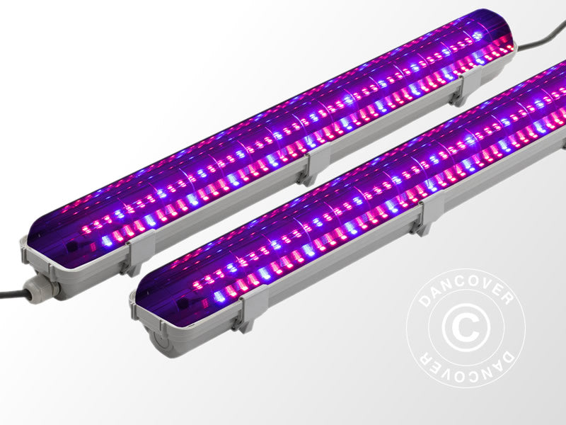 LED Grow Light 0.65 m, 2 lamps, Grey