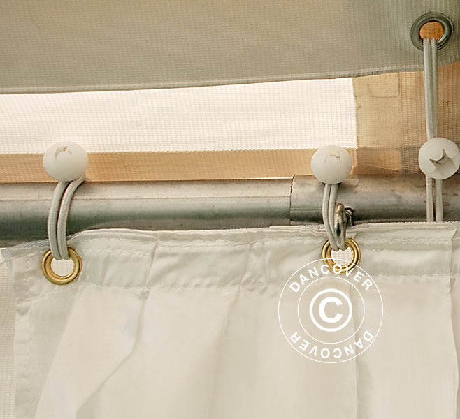 Marquee lining and leg curtain pack, White, for 4x8 m marquee