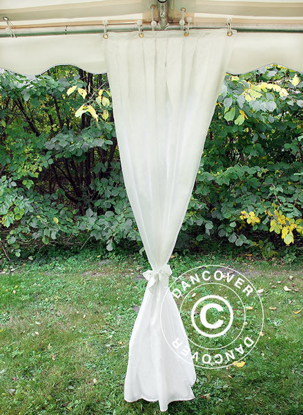 Marquee lining and leg curtain pack, White, for 5x12 m marquee