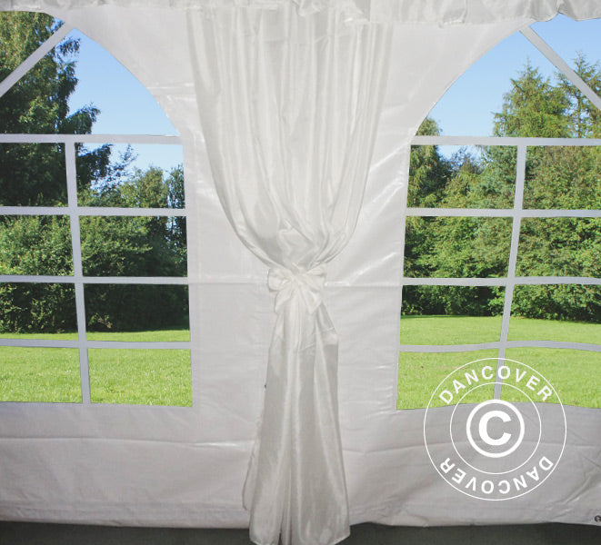 Marquee lining and leg curtain pack, White, for 6x10 m marquee