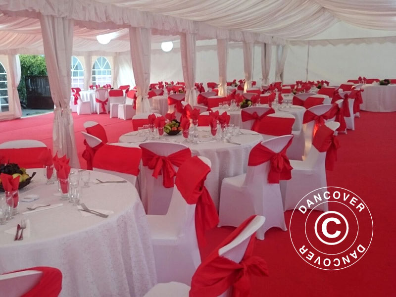 Marquee lining and leg curtain pack, White, for 6x8 m marquee Semi Pro Plus