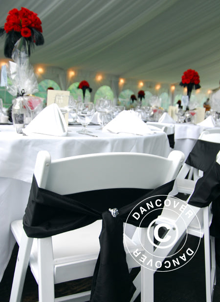 Marquee lining and leg curtain pack, White, for 6x14 m marquee Semi Pro Plus