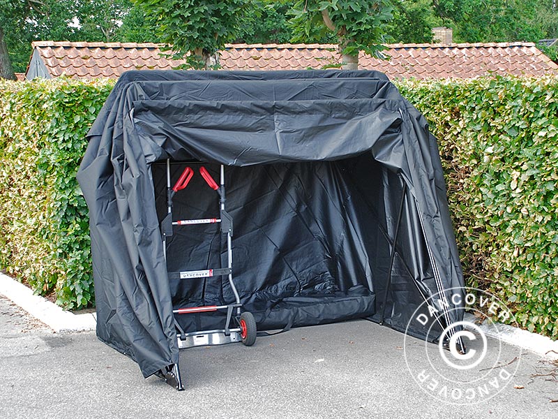 Folding garage (MC), 1.88x3.45x1.9 m, Black