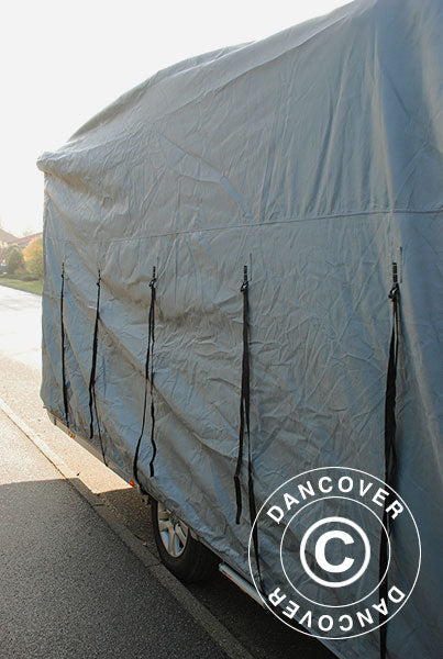 Caravan cover, 6.4x2.5x2.25 m, Grey