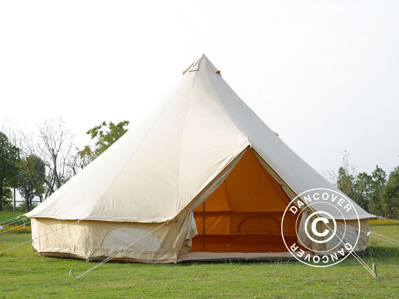 Bell Tent for glamping, TentZing®, 7x7 m, 10 Persons, Sand