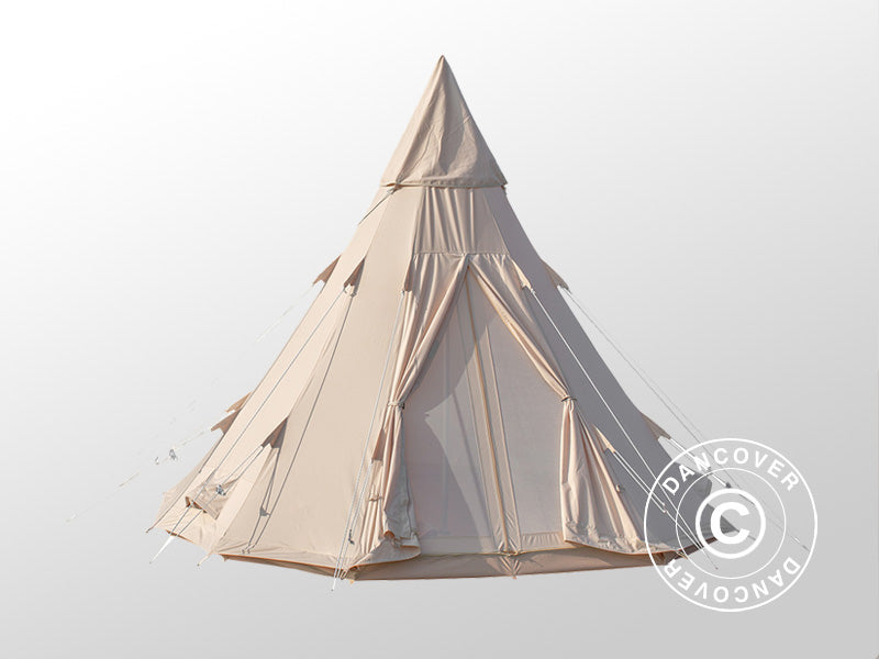 Tent for glamping, TentZing®, 5x5 m, 5 Persons, Sand