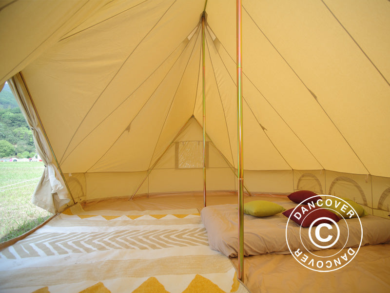 Tent for glamping, TentZing®, 4x6 m, 12 Persons, Sand