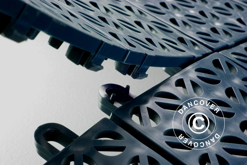 Plastic flooring Basic, Multiplate, Blue, 1.23 m² (4 pcs.)