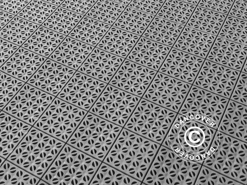 Plastic flooring Basic, Multiplate, Grey, 72.57 m²
