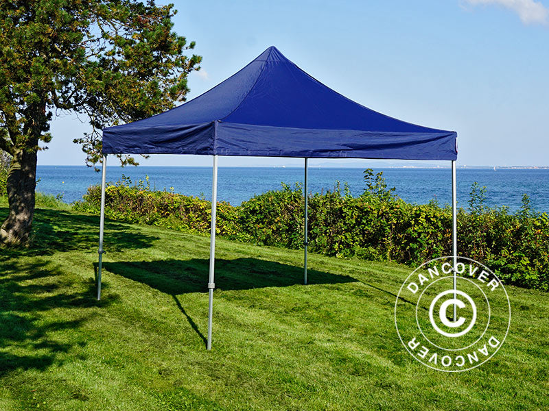 Pop up gazebo FleXtents PRO 3x3 m Dark blue, incl. 4 sidewalls