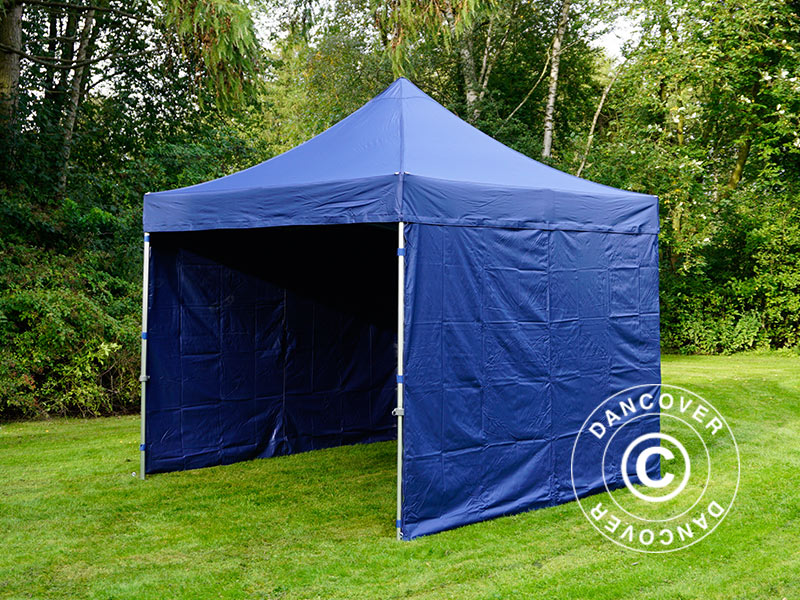 Pop up gazebo FleXtents Xtreme 50 3x3 m Dark blue, incl. 4 sidewalls