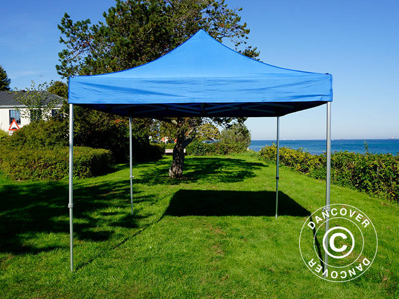 Pop up gazebo FleXtents PRO 3x3 m Blue, incl. 4 sidewalls