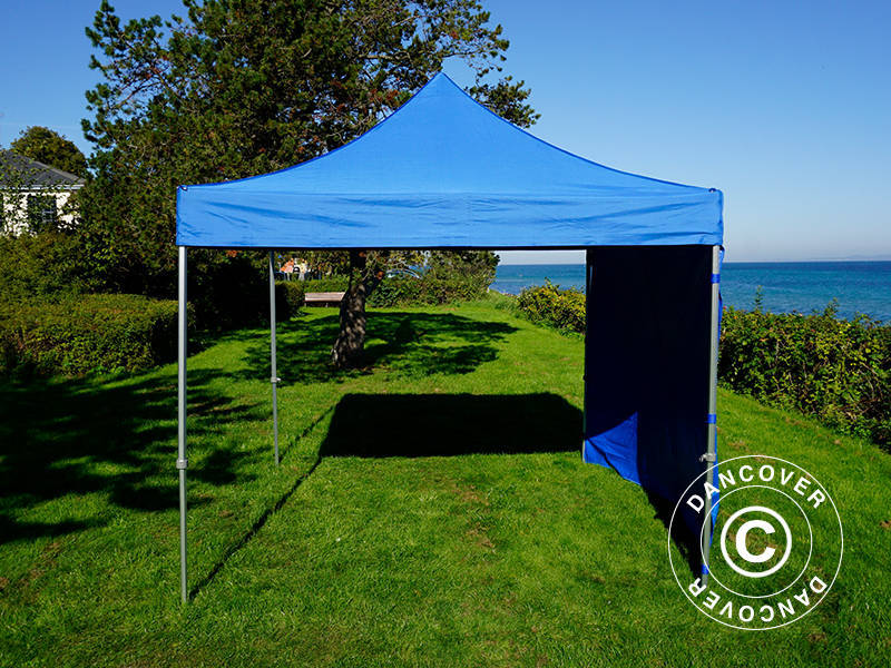 Pop up gazebo FleXtents PRO 3x3 m Blue, incl. 4 sidewalls