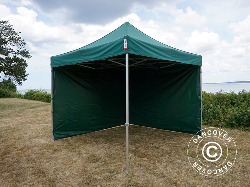 Pop up gazebo FleXtents Xtreme 50 3x3 m Green, incl. 4 sidewalls