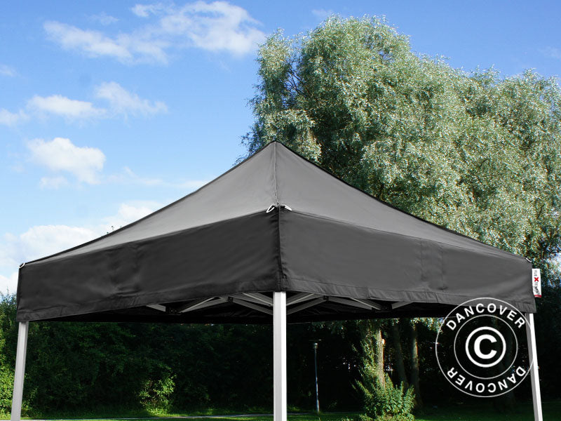 Pop up gazebo FleXtents PRO 2x2 m Black, incl. 4 sidewalls