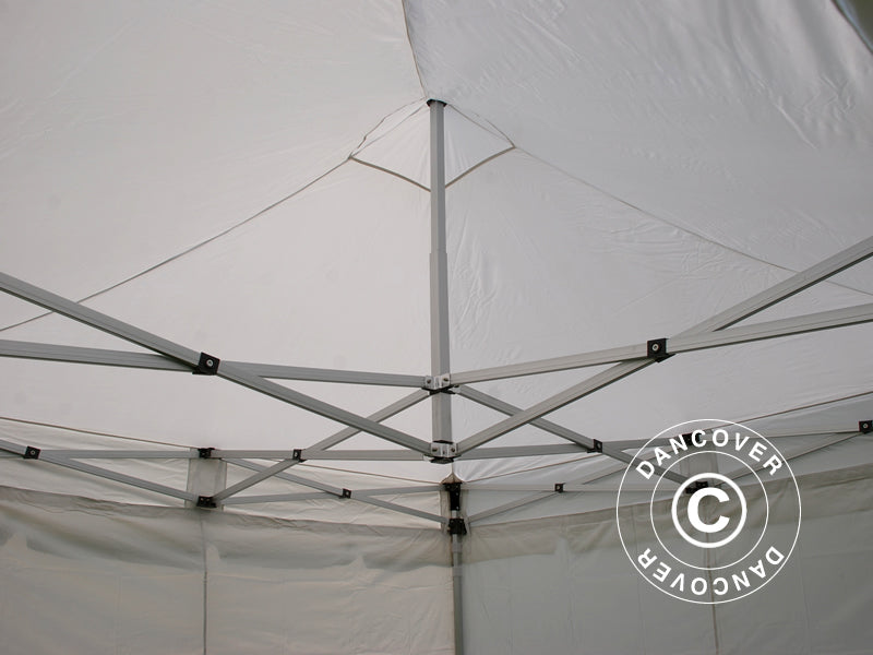 Pop up gazebo FleXtents PRO "Peaked" 3x3 m White, incl. 4 sidewalls