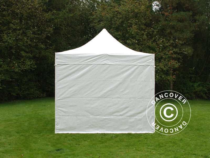 Pop up Gazebo FleXtents Xtreme 50 Heavy Duty 3x3 m White, Incl. 4 sidewalls, Flame retardant