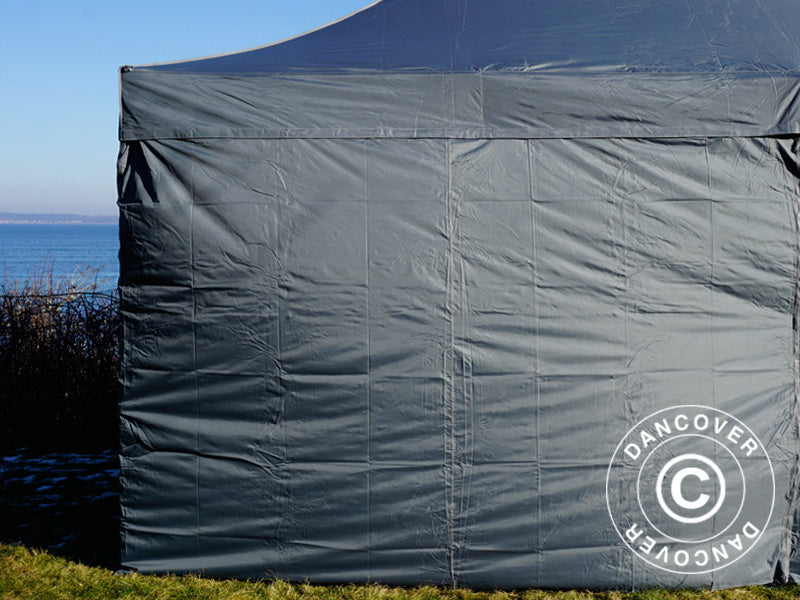 Pop up gazebo FleXtents PRO 3x6 m Grey, incl. 6 sidewalls