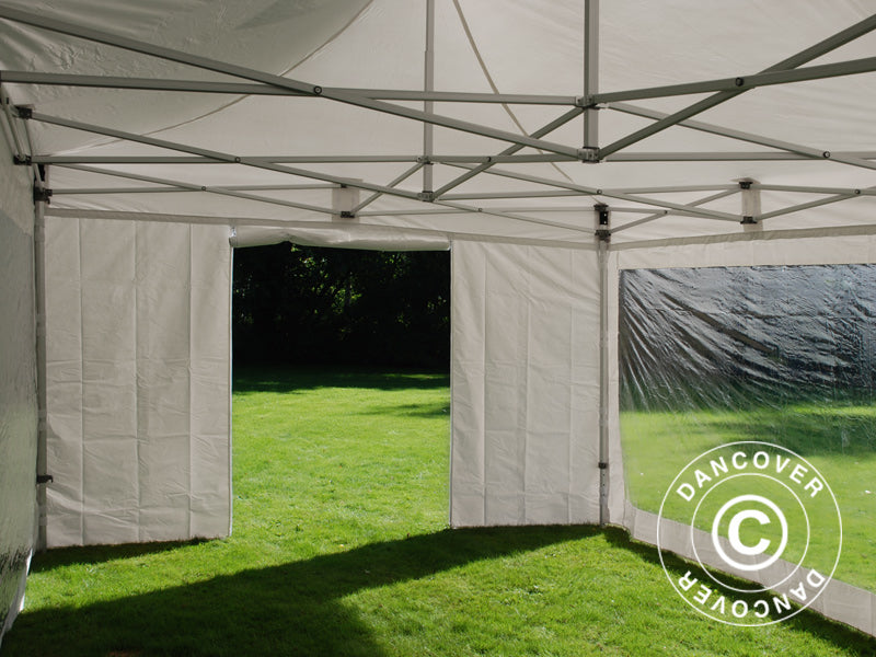Pop up Gazebo FleXtents Xtreme 50 Heavy Duty 4x8 m White, incl. 6 sidewalls