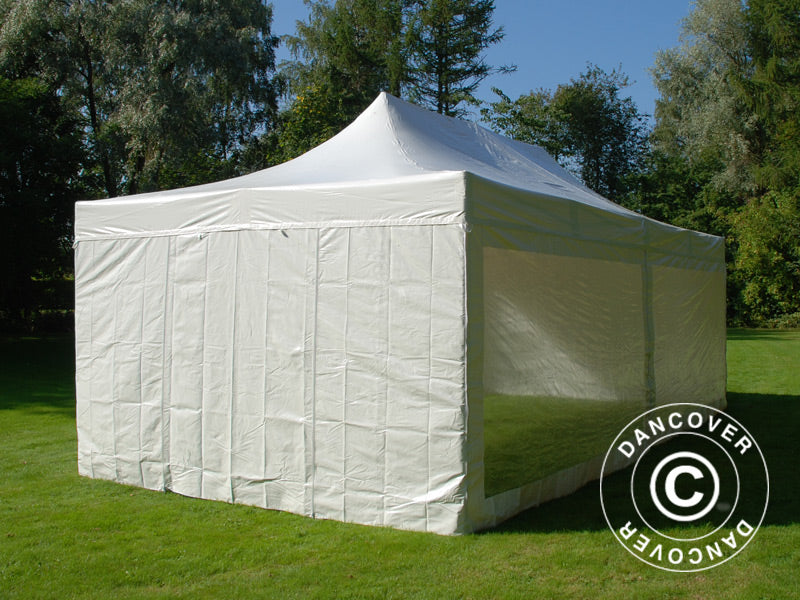 Pop up Gazebo FleXtents Xtreme 50 Heavy Duty 4x8 m White, incl. 6 sidewalls