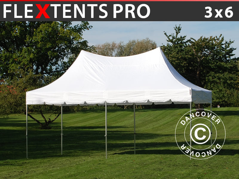 Pop up gazebo FleXtents PRO Peak Pagoda 3x6 m White