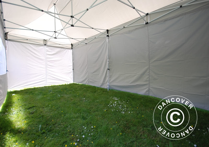 Pop up gazebo FleXtents PRO 3x6 m silver, incl. 6 sidewalls