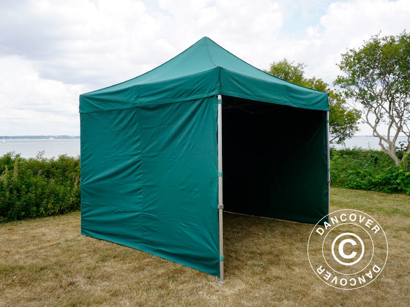 Pop up gazebo FleXtents Xtreme 60 3x3 m Green, incl. 4 sidewalls