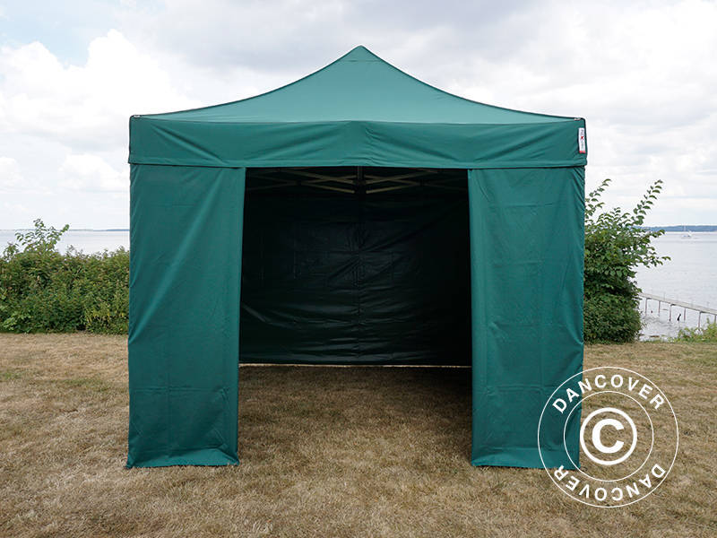 Pop up gazebo FleXtents Xtreme 60 3x3 m Green, incl. 4 sidewalls