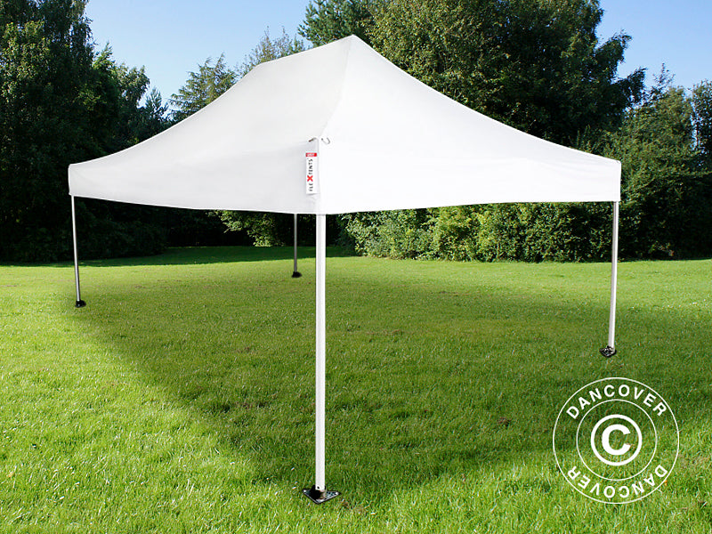 Pop up gazebo FleXtents PRO 3x4.5 m White, incl. 4 sidewalls