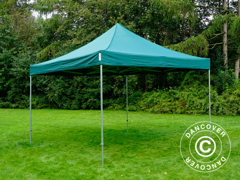 Pop up gazebo FleXtents PRO 4x4 m Green, incl. 4 sidewalls
