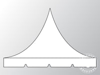 Roof cover for Pop up gazebo FleXtents PRO Pagoda 4x8 m, White