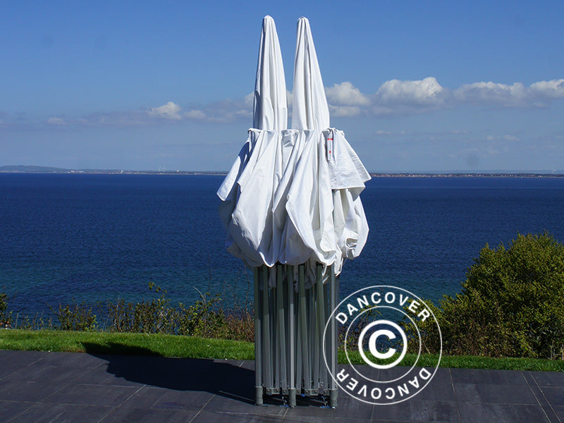 Pop up gazebo FleXtents PRO Peak Pagoda 4x8 m White, incl. 6 sidewalls
