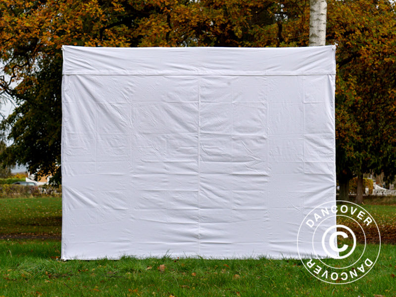 Pop up gazebo FleXtents® PRO Exhibition w/sidewalls, 3x3 m, White, Flame Retardant